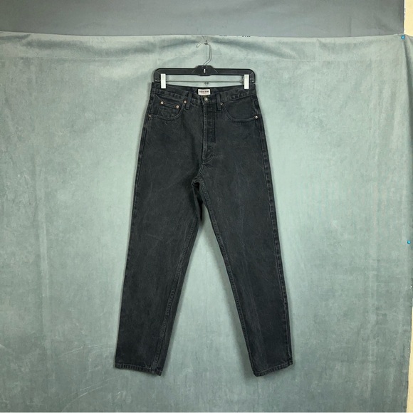 Vintage Guess Jeans Womens Size 31 High Rise Mom Straight Leg Faded Black USA - Picture 1 of 15